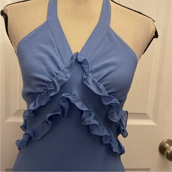 Patrizia Pepe Elegant Blue Halter Dress, S - Picture 2 of 11